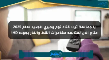 يا جمالها! تردد قناة توم وجيري الجديد لعام 2025 متاح الآن لمتابعة مغامرات القط والفأر بجودة HD!